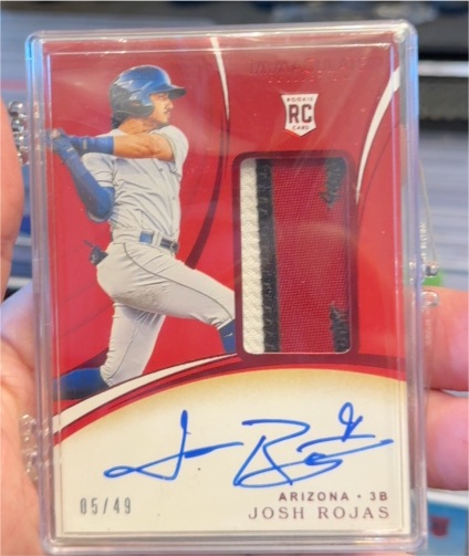 2020 Panini Immaculate #129 Josh Rojas — front
