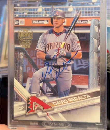 2020 Topps Archives Signature Series #16TOD-OD59 David Peralta — front