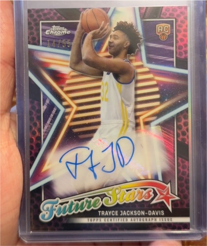 2023-24 Topps Chrome #FSA-TJD Trayce Jackson-Davis Future Stars Autographs — front