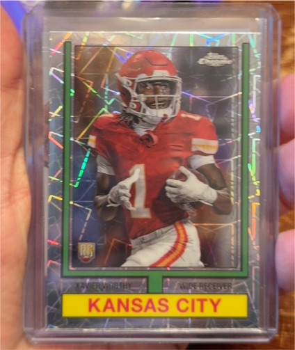2024 Topps Chrome 1974 #74TF-8 Xavier Worthy — front