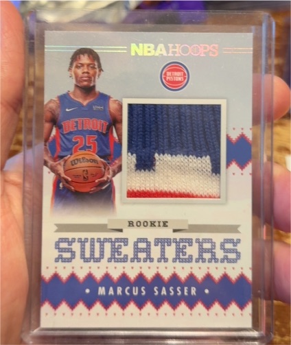 2023-24 Panini NBA Hoops Rookie Sweaters #RSW-MSA Marcus Sasser — front