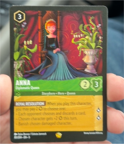 Disney Lorcana 2023 #85 Anna Diplomatic Queen — front