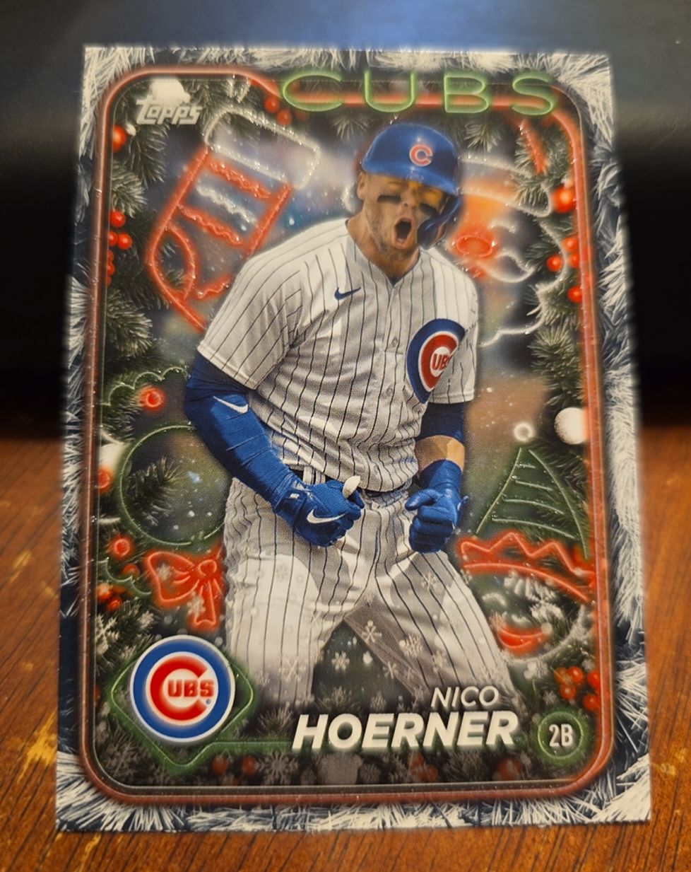 2024 Topps Holiday #H123 Nico Hoerner — front