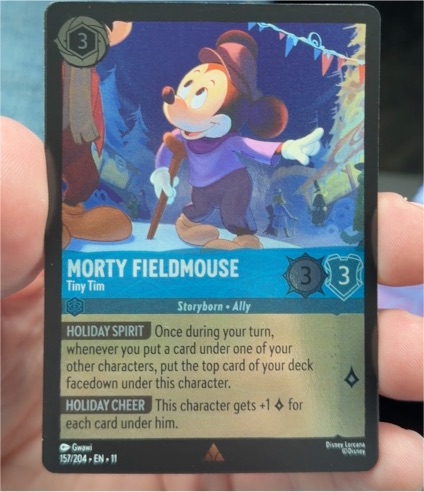 2023 Lorcana Winterspell #157 Morty Fieldmouse — front