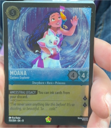 Moana - Curious Explorer 155/204 Winterspell — front