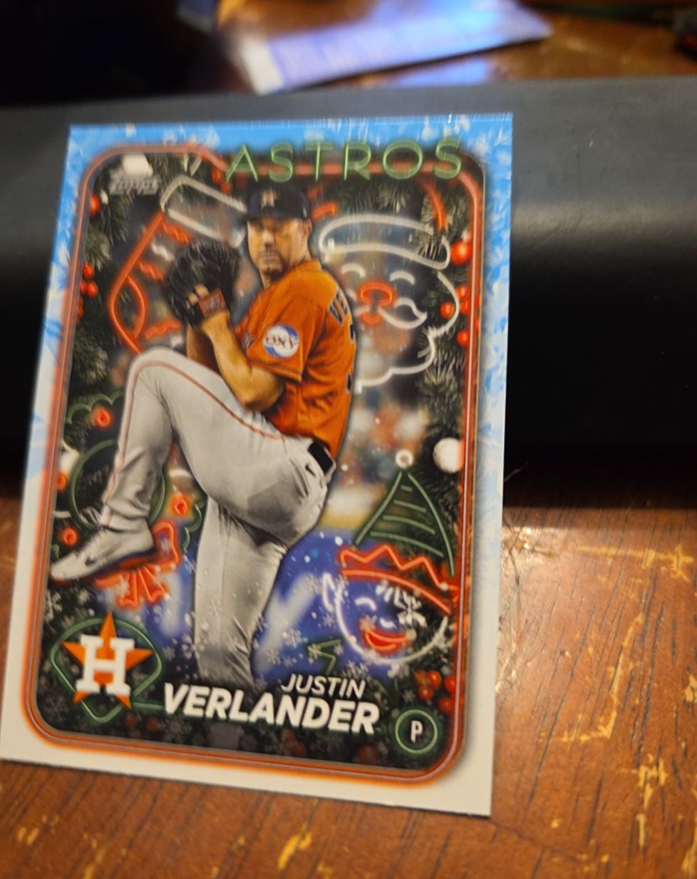 2024 Topps Holiday #H68 Justin Verlander — front