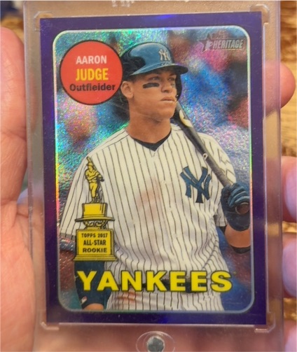 2018 Topps Heritage #25 Aaron Judge — front