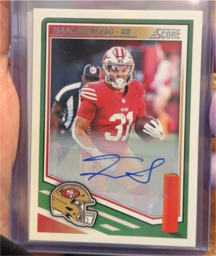 2025 Panini Score #259 Isaac Guerendo — front