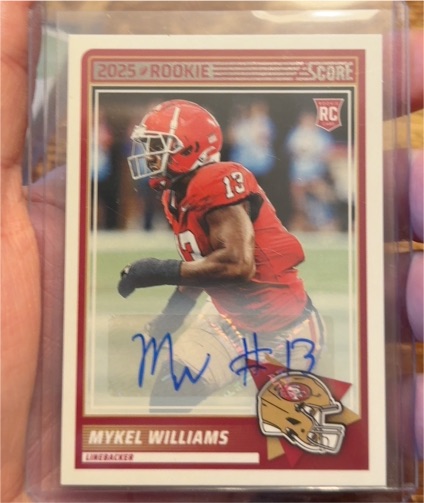 2025 Panini Score #28 Mykel Williams — front