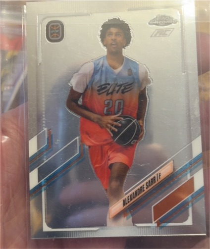 2021-22 Topps Chrome Overtime Elite #92 Alexandre Sarr RC — front