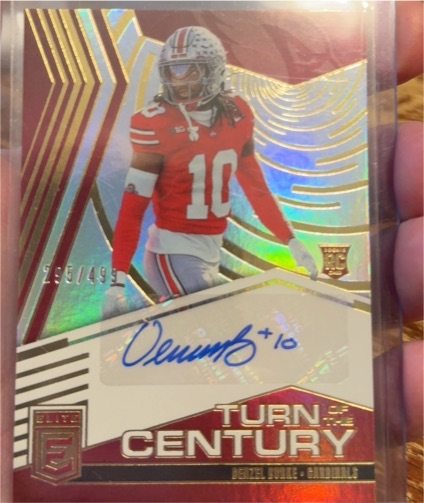 2025 Donruss Elite Turn of the Century #TOC-DBU Denzel Burke — front