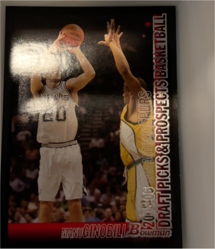 2005-06 Bowman #36 Manu Ginobili — front