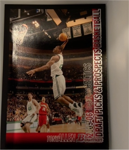 2005-06 Bowman Draft Picks & Prospects Basketball #73 Tony Allen — front