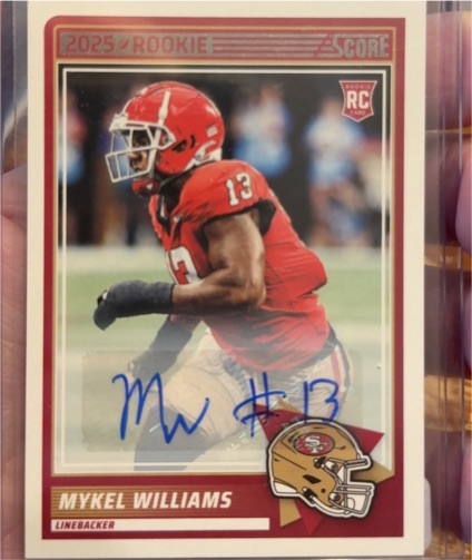 2025 Score #28 Mykel Williams — front
