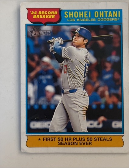 2025 Topps Heritage #1 Shohei Ohtani — front