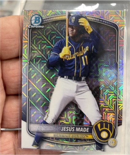 2025 Bowman Chrome Draft #BDC-196 Jesus Made — front