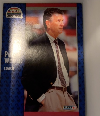 1991-92 Fleer #53 Paul Westhead Denver Nuggets — front