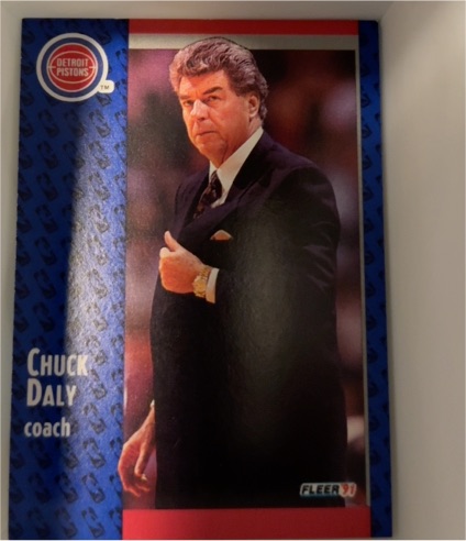 1991-92 Fleer #58 Chuck Daly — front