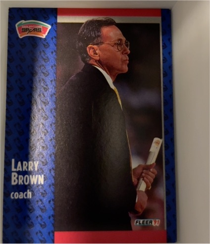 1991-92 Fleer #183 Larry Brown — front