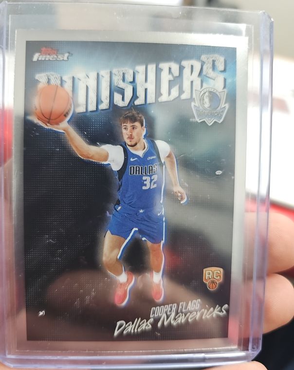 2025-26 Topps Finest #FI-8 Cooper Flagg Finishers Rookie Dallas Mavericks — front