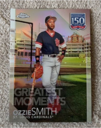 2019 Topps Chrome Update Greatest Moments #150C-7 Ozzie Smith — front