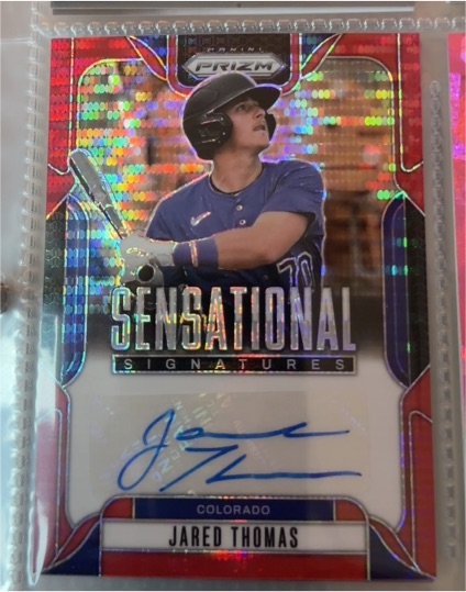 2025 Panini Prizm Sensational Signatures #SS-JT Jared Thomas — front