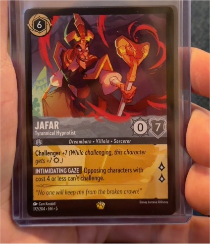 2024 Disney Lorcana Shimmering Skies #172 Jafar Tyrannical Hypnotist — front
