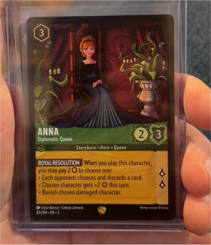 Disney Lorcana 85/204 Anna Diplomatic Queen — front