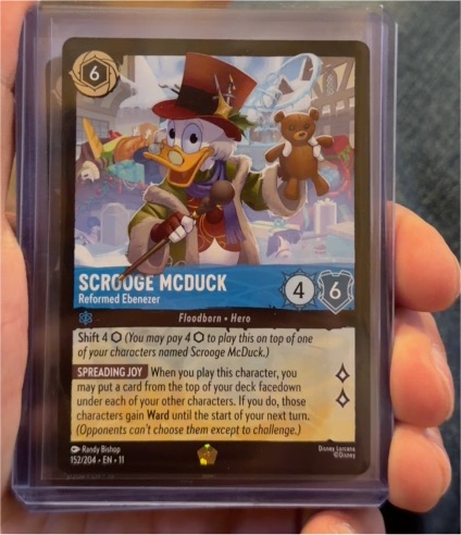 Lorcana Winterspell #152 Scrooge McDuck Reformed Ebenezer — front