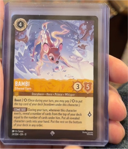 2023 Lorcana Winterspell #24 Bambi Ethereal Fawn — front