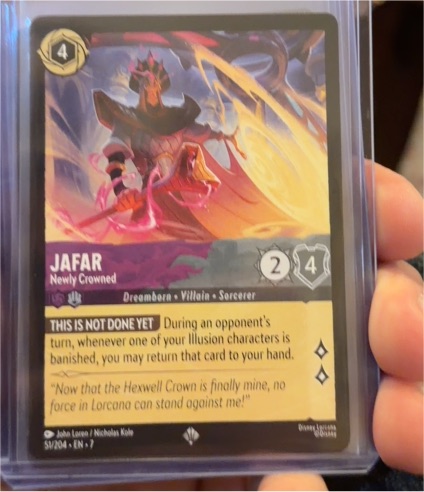 2023 Lorcana Archazia's Island #51 Jafar Newly Crowned — front