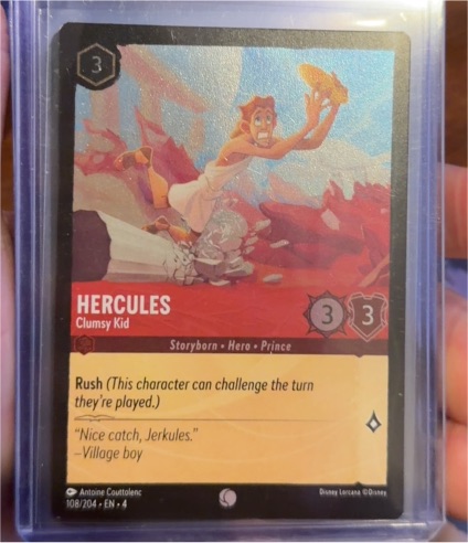 2023 Lorcana Ursula's Return #108 Hercules Clumsy Kid — front