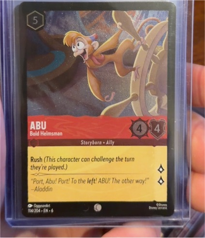 2024 Disney Lorcana #114 Abu Bold Helmsman — front