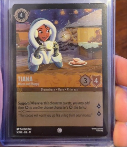 Lorcana Winterspell #5/204 Tiana - Warm and Happy — front