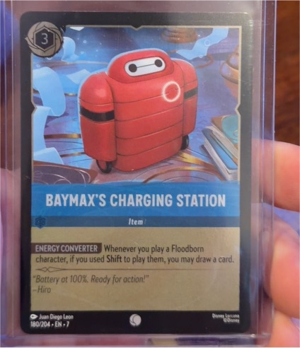 2023 Disney Lorcana Archazia's Island #180 Baymax's Charging Station — front