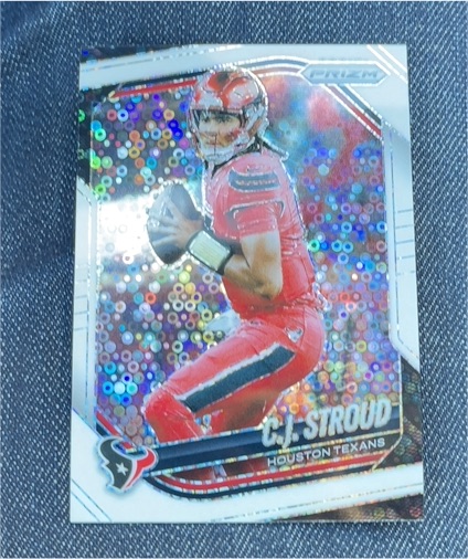 2025 Panini Prizm #143 C.J. Stroud White Disco Prizm Houston Texans — front