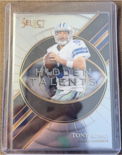2021 Panini Select #HT-10 Tony Romo Hidden Talents — front