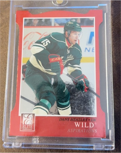 2011-12 Panini Elite #12 Dany Heatley Aspirations Die-Cut — front