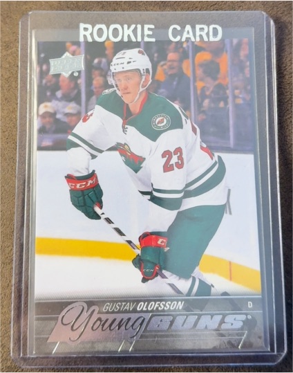 2015-16 Upper Deck Series 2 #486 Gustav Olofsson Young Guns Rookie Card — front