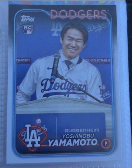 2024 Topps #553 Yoshinobu Yamamoto — front