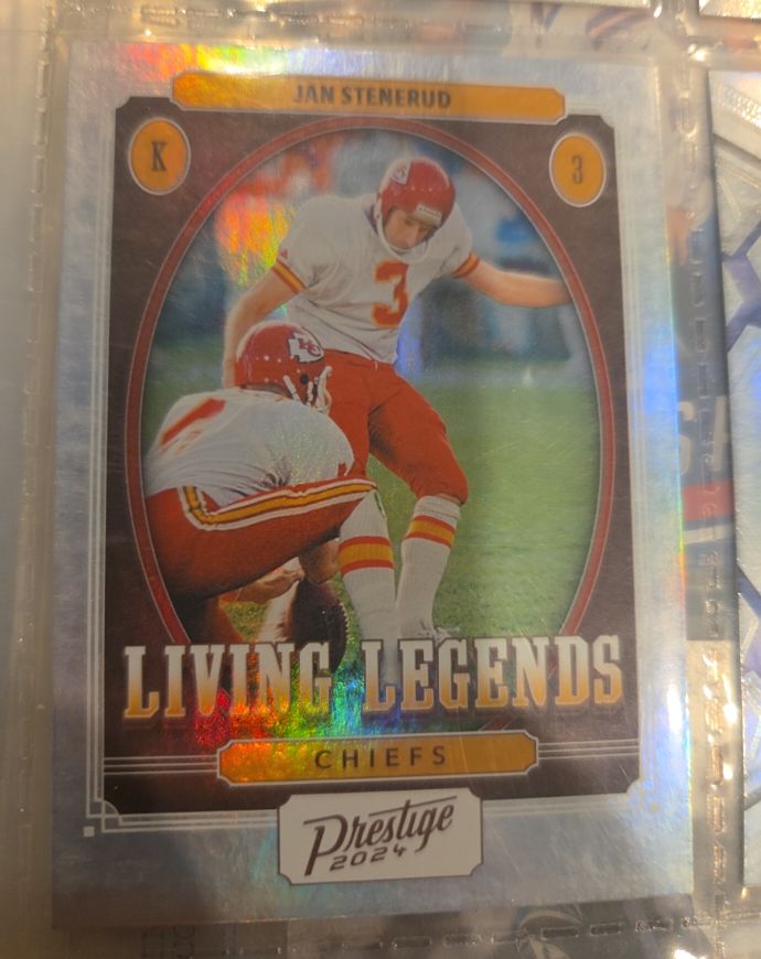 2024 Panini Prestige Living Legends #LL-JSD Jan Stenerud — front