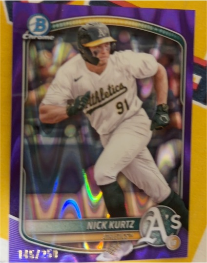 2025 Bowman Chrome Prospects #BCP-114 Nick Kurtz — front
