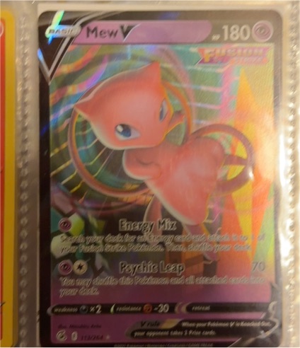 2022 Pokémon TCG Fusion Strike #113 Mew V — front