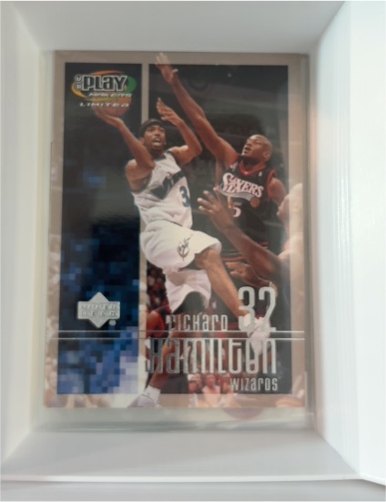2001-02 Upper Deck Playmakers #32 Richard Hamilton — front