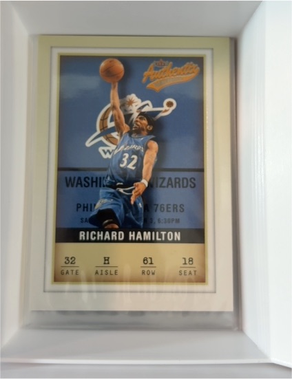 2001-02 Fleer Authentix #61 Richard Hamilton — front
