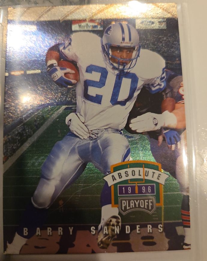 1996 Playoff Absolute #104 Barry Sanders — front
