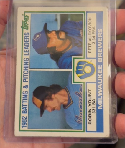 1983 Topps #321 Robin Yount / Pete Vuckovich — front