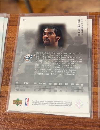 2000-01 Upper Deck #89 Richard Hamilton — front