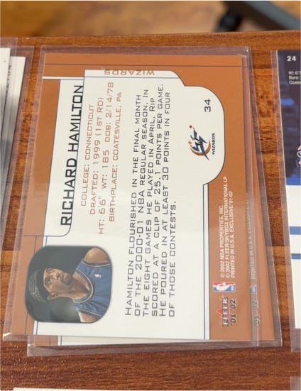 1999 Upper Deck #34 Richard Hamilton — front