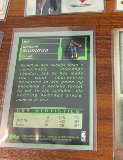 2002-03 Topps #93 Richard Hamilton — front